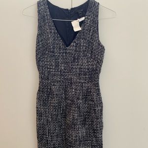 NWT!!!J crew sleeveless v neck tweed dress size 2
